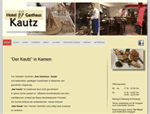 Tablet Screenshot of hotel-kautz.de